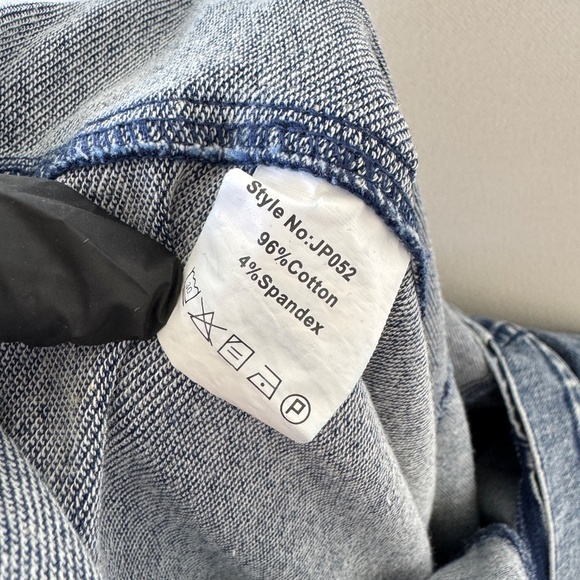 Exlura Women Denim Jumpsuit Overalls Blue Small Boho High Roller Casual Farm - Picture 10 of 11